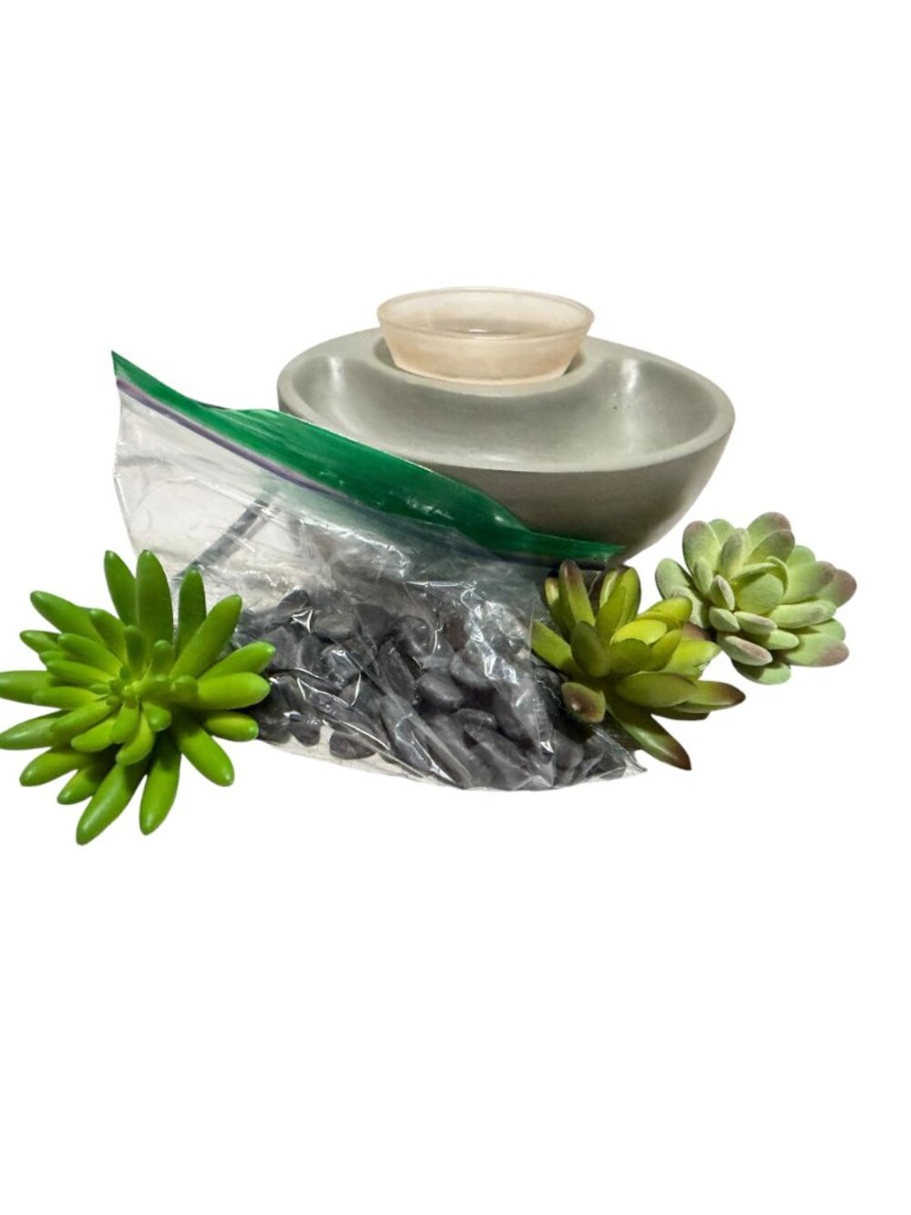 Little Garden Scentsy Wax Warmer w/ Box Succulents Pebbles Spring Summer Works - Picture 10 of 12